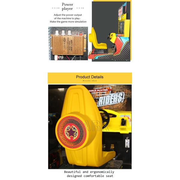 Moveable Seats Four Wheel Drive 42 Inch Screen Racing Car Simulator Arcade Video Machine