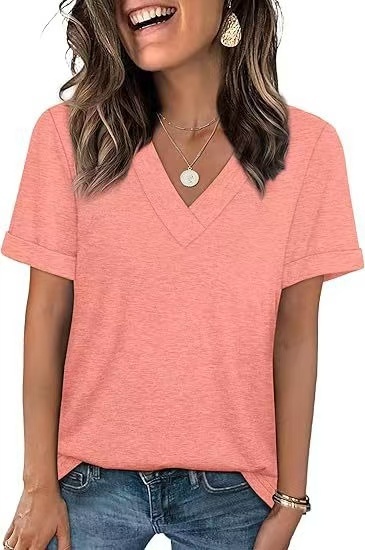 Stylish Breathable Ladies Casual T-shirt Soft Cotton Fabric Comfortable Fit Lightweight Material Ideal for Daily Wear