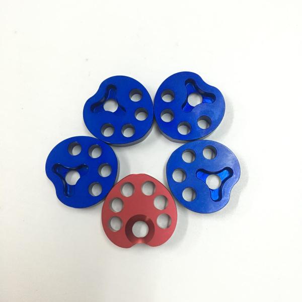 5 pièces en aluminium de anodisation de usinage de commande numérique par ordinateur de pièces de commande numérique par ordinateur d'axe