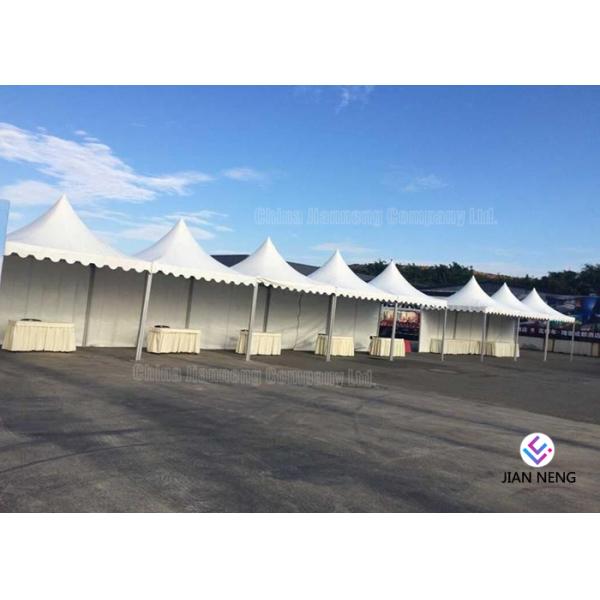 PVC Fabric Cover Aluminium Pagoda Tent Retardant 100 Km / H Wind Loading