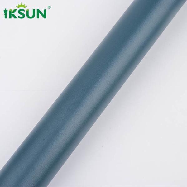 28mm Wall Mount Aluminium Curtain Pole Heavy Duty Morandi Blue Color