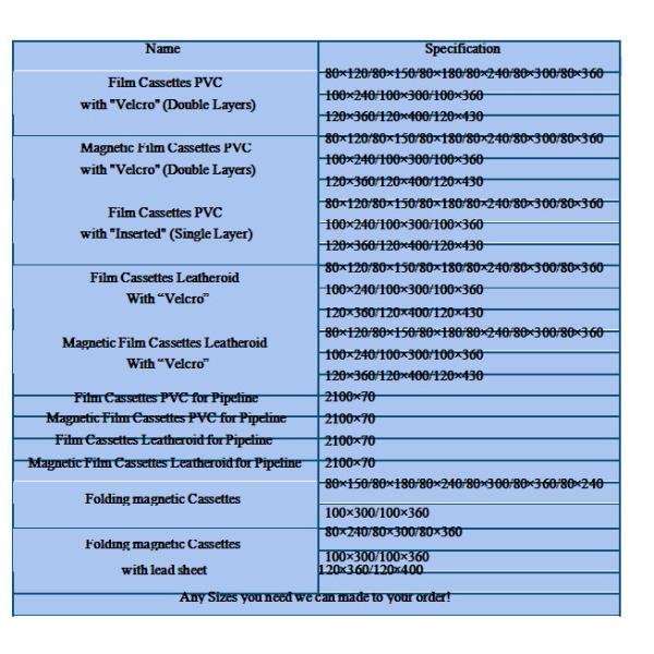 Рентгенография: Аксессуары