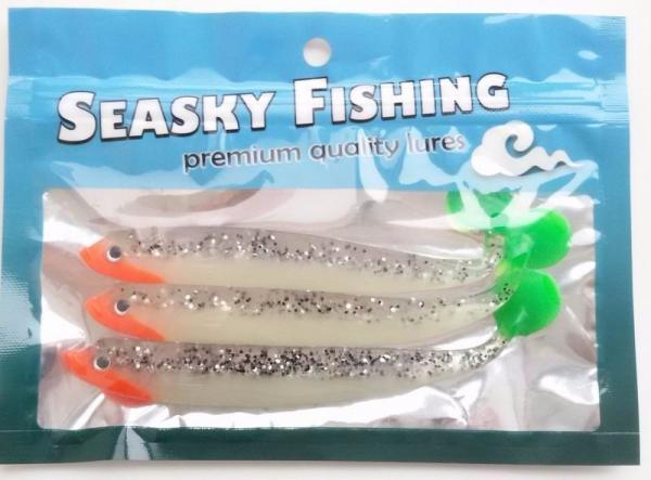 10 Pcs Free Shipping 130mm 13g Soft Bait Fish Fishing Lure Shad 3D Eyes Soft Silicone Tiddler Bait Plastic Lure
