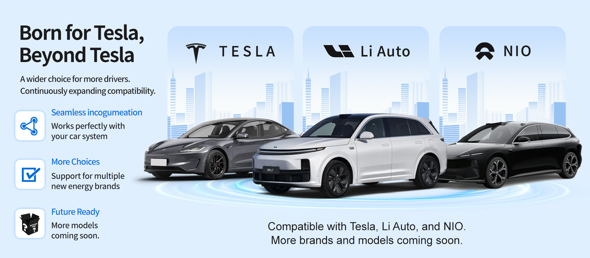 Portable Wireless Car Carplay Tesla AI Box Android System For Model 3 Y