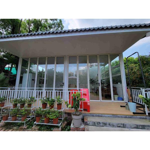 Бело-черные двойные стеклянные двери алюминиевые звукоизоляционные