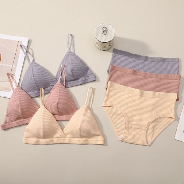 Women Cotton Underwear Set Multi Colors Wholesale of New Products Bra and Panty Set Cotton Women