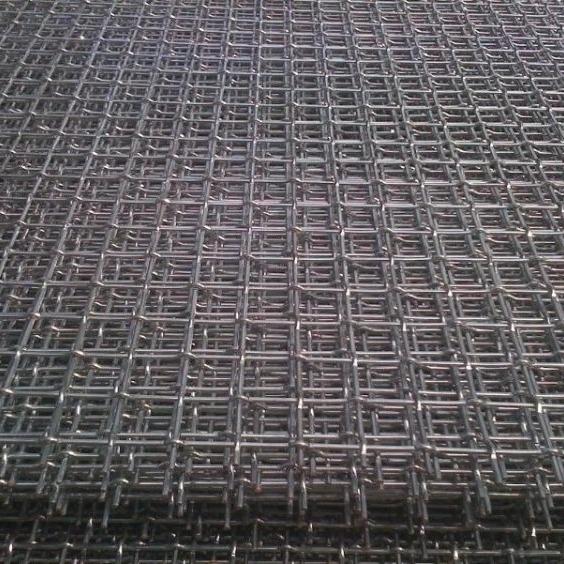 100X100 mm Crimped Wire Woven Vibrating Crusher Screen Mesh