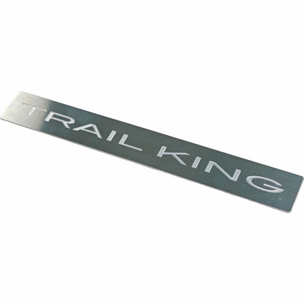 Custom Stainless Steel Etched Nameplate With Natural Material Finish