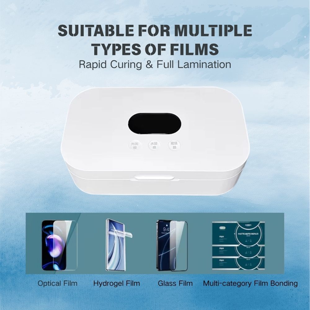 Portable UV Vacuum Bonding & Curing Machine for Mobile Phone Screen Optical Hydrogel Glass Film