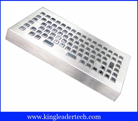 IP68 Desktop Industrial Keyboard Anti-Corrosion / Vandalism With 86 Keys
