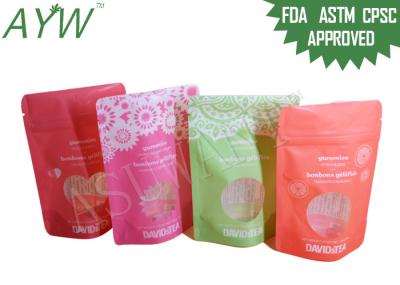 1 / 8oz levantam-se a aba da trilha dobro dos sacos do empacotamento de alimento para o chá secado da flor