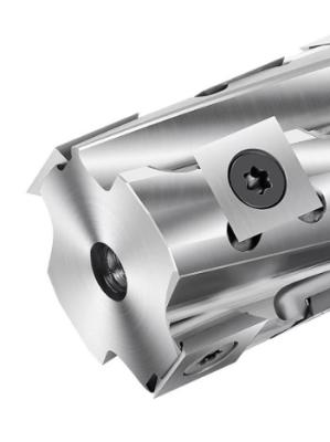 CNC Compatibility Alloy Steel Helical Spiral Cutter Heads With Hard Carbide Inserts