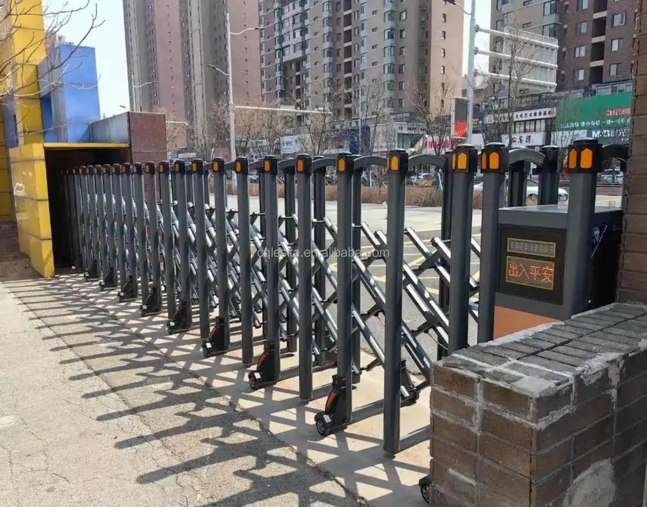 Hot Selling  Touchless Security Garage Aluminum Automatic Sliding Gate Safety Front Gate