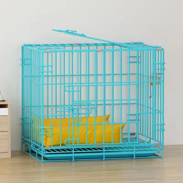 Quadrate Dog Cat Cages Bottomless Stainless Steel Dog Cages Breathable