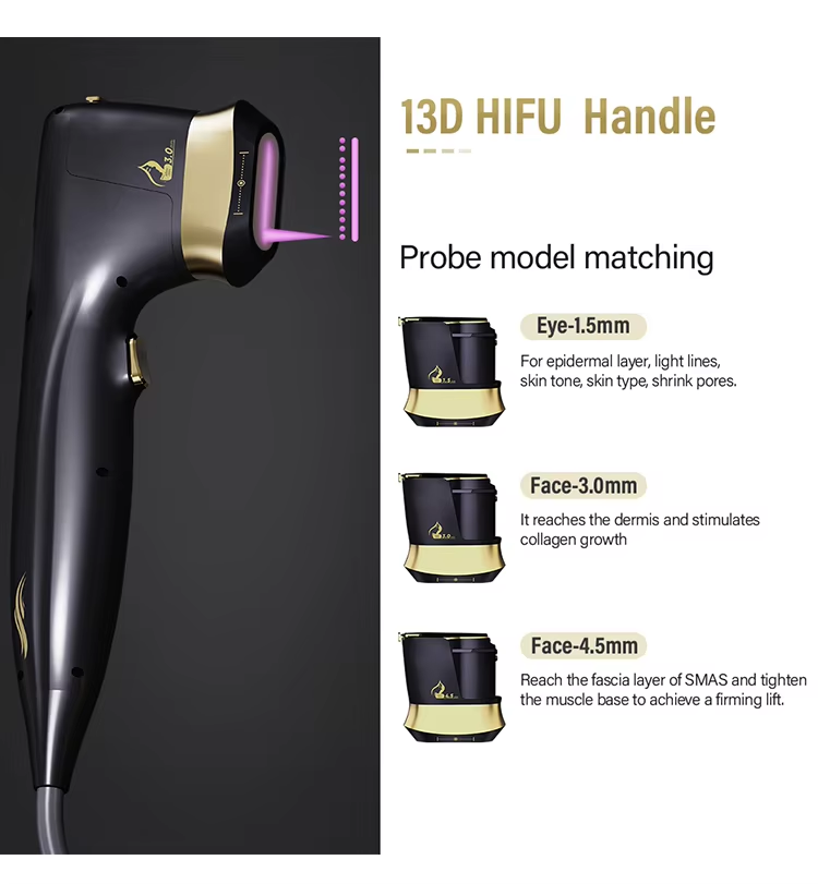 Facial Rejuvenation Treatment 22D Hifu Machine Professional Face Lift Body Slim Device