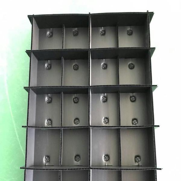 Waterproof Compartment Storage Box Stackable Corrugated Boxes With Dividers
