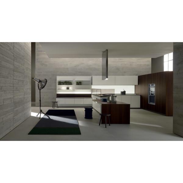 80CM Microwave Inside Island Modern European Style Kitchen Cabinets