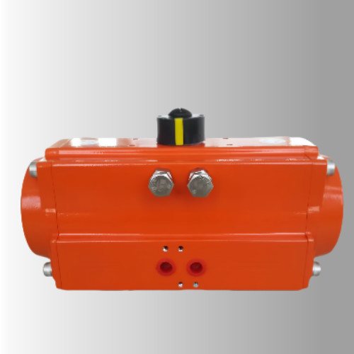 Epoxy Painting Rack And Pinion Actuator Aluminum Alloy Actuator For Butterfly Valve Ball Valve