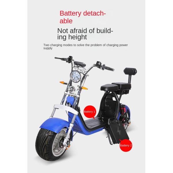 48V 1000W Electric Motorbike for Adults 14 Inch High Speed Electric Motorcycle Scooter