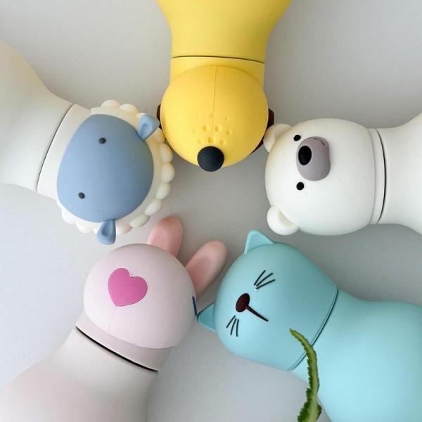 16oz Eco-Friendly Insulated Stainless Steel Water Bottle with Cute Removable Animal Head for Kids and Teens