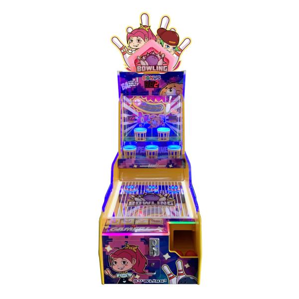 1P single player mini bowling ticket game machine for kid game center, Bowling Big Dunk single