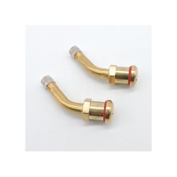Bolt In Truck Brass Valve Stem V3.22.1 9.7mm Rim Hole 45 Degrees Bend