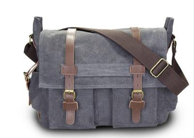 High Grade Cotton Canvas Mens Crossbody Computer Bag Waterproof SLR Camera Bag