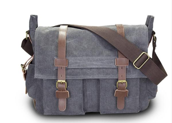 High Grade Cotton Canvas Mens Crossbody Computer Bag Waterproof SLR Camera Bag