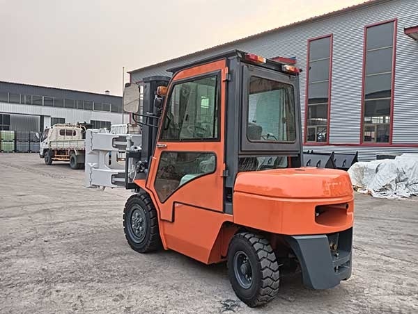 3 Stage 4.5m Mast Dual Fuel Forklift 3500kg LPG Powered Forklift Orange