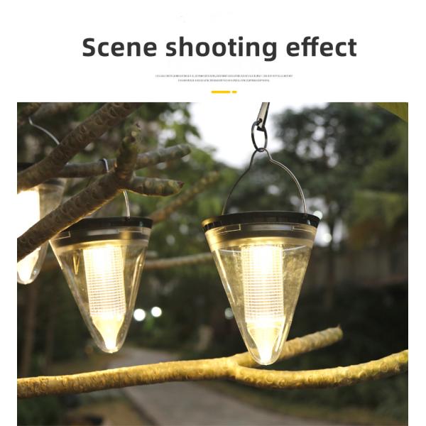 Solar Powered Canopy Lamp for Outdoor Landscape Lighting 48000 Hour Working Lifetime