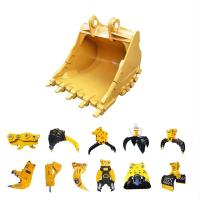 Les pièces jointes de l'excavateur sont personnalisées.