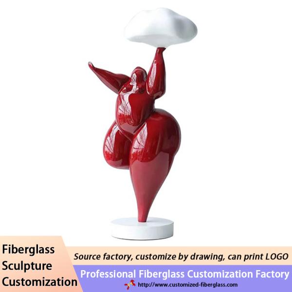 Customized Electroplated 3D Balloon Dog Fiberglass Animal Sculpture For Gift Home Decoration