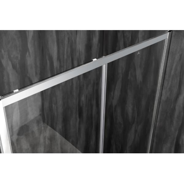 Puertas de ducha correderas de vidrio templado de 100X195CM con perfil cromado y vidrio transparente
