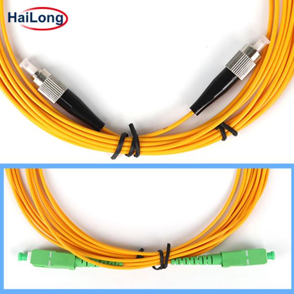 LC APC Sc APC Sm Dx 0.3dB Optical Fiber Jumper For Communication Cable FTTH