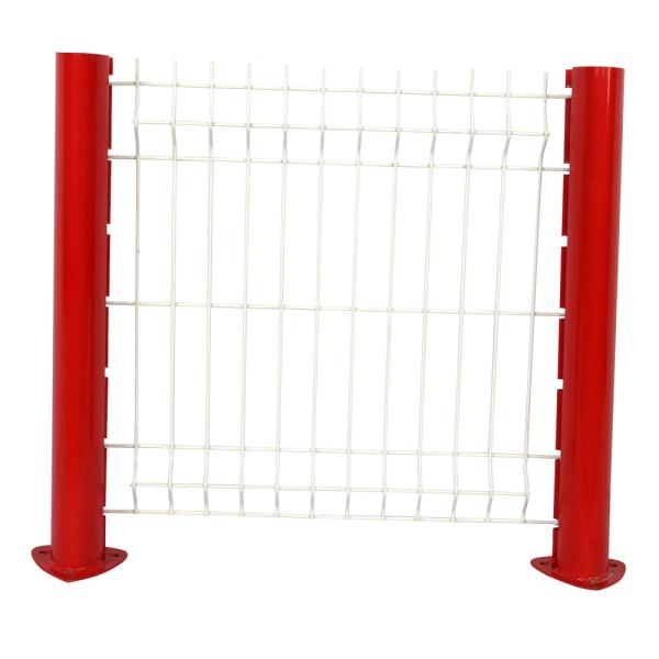 5mm Wire Diameter 3d Panel Fence , Green Color Welded Metal Fence Powder Coated