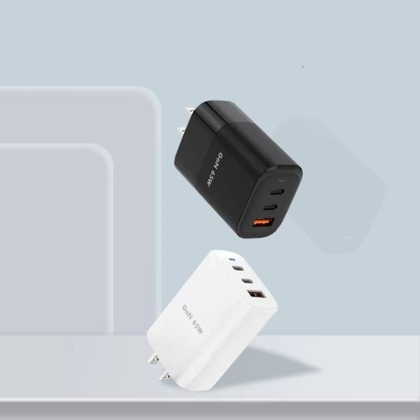 65 Вт GaN быстрый зарядщик с инвертором USB тип C многопортовый телефонный адаптер питания