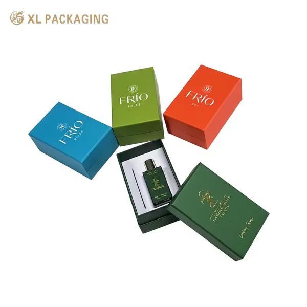 XL Packaging Custom Packaging Box Factory Premium Perfume Paper Box 3 Parts Lid and Base Perfume Gift Box Vibrant Color Automated Production with EVA Inner Tray