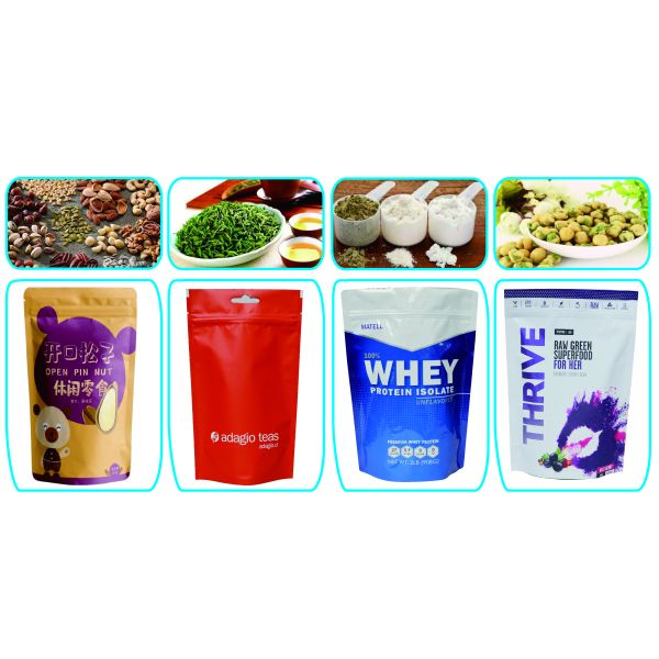 Moisture Proof Frosted Matte Recyclable Ziplock Food Packaging