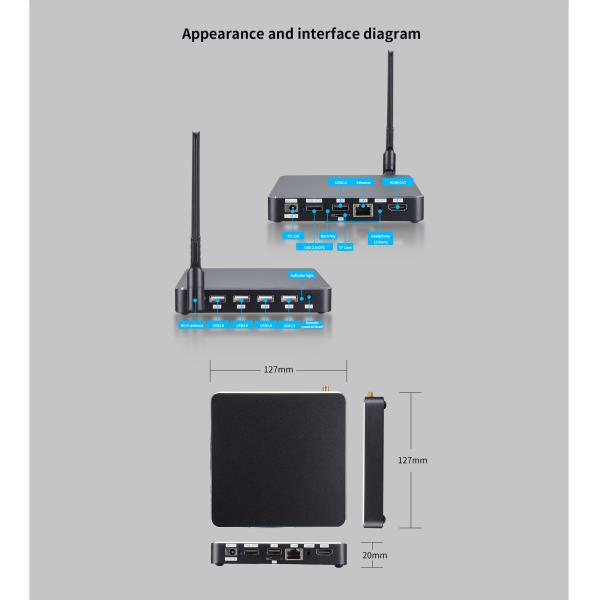 H-Series (H010/ H300) Industrial-grade Ultrathin Handheld PC 127* 127* 20mm