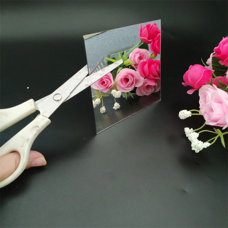 PC Mirror Wall Mount Shatterproof Flexible Bendable Polycarbonate Mirror Sheet For Home Bathroom Gym Decor Custom 0.8-5mm OEM Wholesale