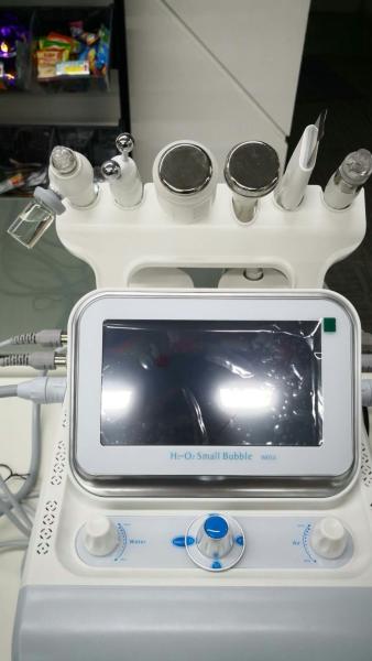beauty device 17 kg 430*380*380mm portable white hydrafacial machine with 6 handles for face cleaning and lifting