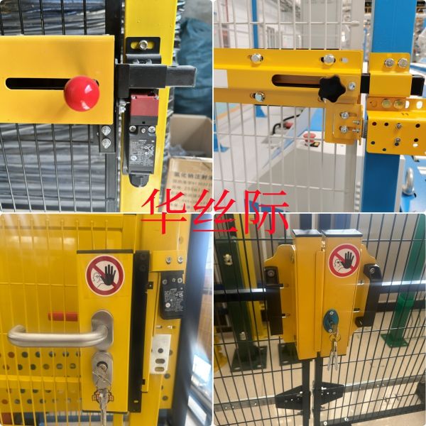 Low Carbon Steel Wire Mesh Robot Safety Fence Physical Isolation For Enhanced Safety