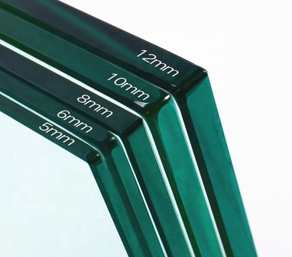Vidro moderado do vidro temperado 6mm 8mm 10mm 12mm da construção porta lisa