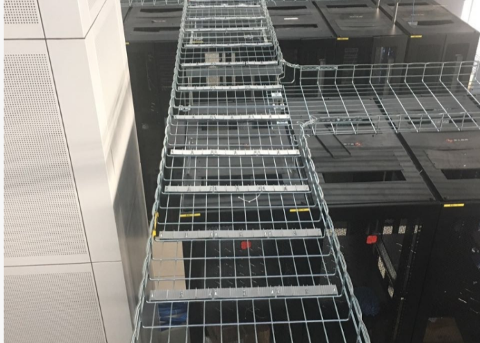 Lightweight 10 Ft Wire Mesh Basket Cable Tray 2-24 In