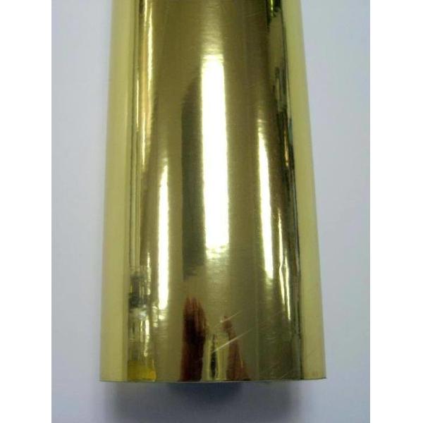 Gold Color 50mic Printable Sticker Vinyl Roll  For Cutting Plotter