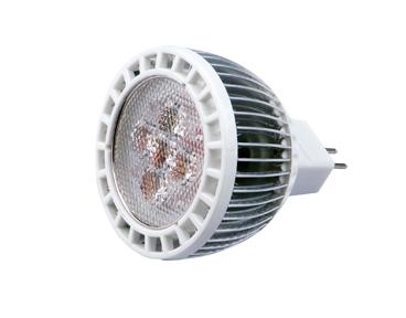 3W / 5W AC85 - 265V Cree Dimming Indoor GU10 LED Spotlights Bulbs With Fold Fin Heatsink