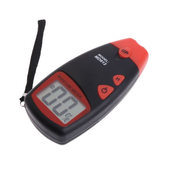 MD814 Four Needle Type Wood Hygrometer LCD Display Digital Wood Log Moisture Detector