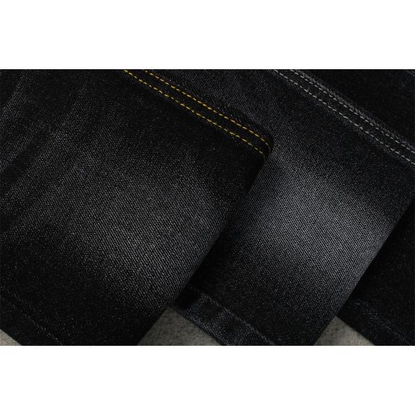 Stretch 11.5oz Cotton Spandex Denim Fabric Sulfur Black 170cm Full Width