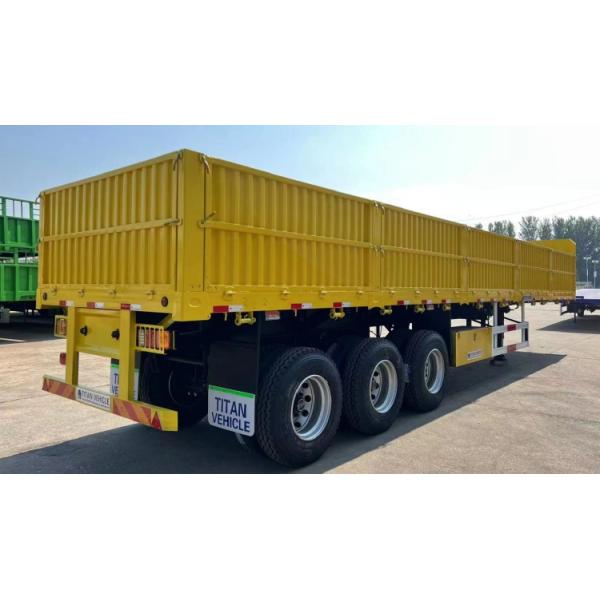 China 40ft Flatbed Semi Trailer Equipment with Side Walls for Sale Near Me