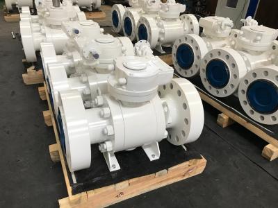 Forged Steel Trunnion Ball Valve Widely Used Range Design Easy Maintenance